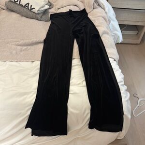 Elegant Black Velvet Pants